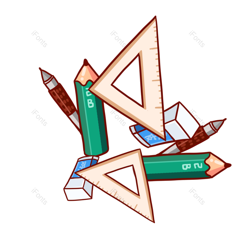 高考图片,学习元素,插画素材PNG,学习元素免抠素材